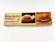 Vintage Reynolds Brown In Bag Cookery Large 6 Bags & Ties 14" x 20" Sealed Prop