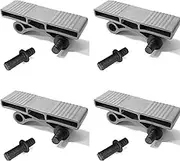 cyclingcolors 4 x Slatted Holders 38 mm + 8 x Bolt Retaining Pins 11 mm Slatted Frame Caps Holder End Cap Holder Bed Flexible Rubber Grey Duo