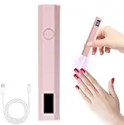 Nail Flash cur - Small Rechargeable Pen, min Nail Lamp | Nails with Led Display, min Uv Nail Lamp, Uv Lamps for Gel Nails, Nail Lamp, Gel Nail Lamp, Nail Uv Lamp for Beginners Home and Salon Use