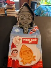 NEW - Elf on the Shelf - Shaped Pancake Skillet Set w/ Recipe & Mix (Expired)