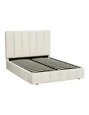 [Artiss] Tette Bed Frame Double Size in Beige