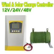 3000W MPPT Wind&Solar Hybrid Regulators 12/24/48V Charge Controller LCD Display