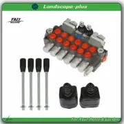 Hydraulic Backhoe Directional Control Valve 6 Spool 11 GPM With 2 Joysticks