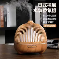 在飛比找PChome24h購物優惠-【挪威森林】日系禪風超音波香氛水氧機 可加精油遙控最新款2入