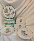Set of 8 ROSANNA SANTA BABY 8” Salad Appetizer Plates, 2 Sets Of 4 Plates