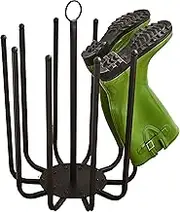 Direct Online Houseware 5 Pair Black Round Boot Shoe Rack Welly Holder Stand Storage Organizer