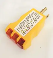 Electrical Outlet Receptacle Tester Faulty Wall Plug Wire Open / Reverse Finder
