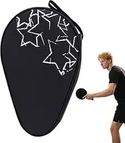 Table Tennis Racket Cover – Gourd-Shaped Oxford Cloth Racket Protector with Ball Bag | Portable Table Tennis Paddle Storage Case for Women, Boys, Girls, Youth, Teens