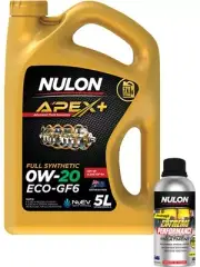 Nulon Apex+ 0W-20 ECO-GF6 Engine Oil 5L + Performance Engine Treatment 500ml