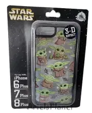 Disney Parks Star Wars Grogu Allover 3-D iPhone 6s Plus, 7 Plus, 8 Plus Cover
