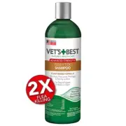 Vet's Best Natures Healthcare Flea + Tick Shampoo for Dogs - Plant Based - 12oz