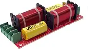 VOANZO 150W Speaker, Crossover, 2 Way Crossover, High and Low Frequency, Crossover Point, 2600Hz, for Hi-Fi Bookcase Speakers, Center Speakers, Yellow