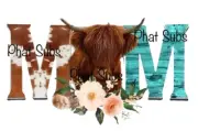 Sublimation Print Highland Mom Ready To Press Heat Transfer