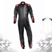 Printed Design KS-3R ART KART OVERALL Zip Closure Go Karting Race Suit Level 2