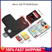 USB Smart Card Reader DNIE ATM ID Bank Card SIM Card Cloner Connector Adapter 1x