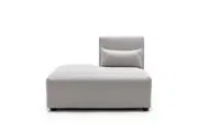 Foret 1pc Sofa Modular Extension Lounge Couch Fabric Left Seater Chaise Ottoman Beige
