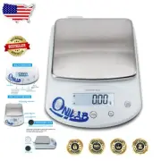 Lab Scale 2000g x 0.01g - Dual Power High Precision Electronic Balance with LCD