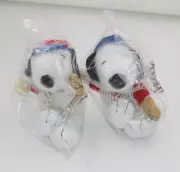 2 Peanuts Snoopy MetLife Plush Dog Baseball Uniform Stuffed Animal SEALED FREE S
