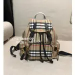 二手 BURBERRY博柏利 THE RUCKSACK 小號 VINTAGE 格紋軍旅背包 雙肩包 後背包