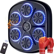 ADVWIN Music Boxing Machine, Wall Mounted Boxing Target, Boxing Music Workout Machine Punching Equipment for Kids Adults Home Reaction Strength Exercise