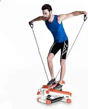 Mini-Stepper Swing Stepper Mini Stepper with Resistance Bands Home Silent Step Machine in-situ Climber Stair Stepper SPO