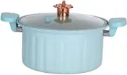 STARTIST Micro Pressure Soup Pot Non Stick Gland Type Cooker Multi Cooker Slow Cooker Cooking Pot for Food Noodles Milk Soup Household, Blue