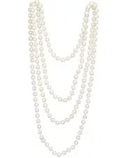 20s White Flapper Beads