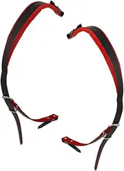 Mikinona Fake Leather Accordion Strap Adjustable Durable Shoulder Belt for Bass Accordions Compatibility for Musicians Lightweight Secure Design
