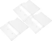 QUMIIRITY 3pcs Transparent Empty Cassette Box Tape Storage Case for Organized Audio Collection Cassette Tape Organizer for Collectors Scratch-Resistant