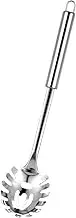Pasta Spoon with Teeth, Metal Spaghetti Scoop, Pasta Scoop Utensil, Ergonomic Handle Pasta Serving Spoon, Spaghetti Fork for Spaghetti, Linguini