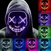 LED Light Mask Up Party Mask The Purge Election Year Party for Halloween Cosplay