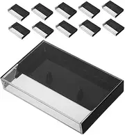 20pcs Clear Cassette Tape Holder Retro Tape Storage Boxes Audio Tape Organizer Cassette Tape Holder Display