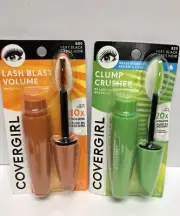 X2~Covergirl Lash Blast 10XVolume & Covergirl Clump Crusher 20XVolume, Veryblack