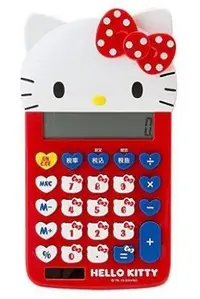 在飛比找Yahoo!奇摩拍賣優惠-【正版】日本 Hello Kitty 頭型 計算機