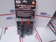ITT 7 RV BLADE TO 4 FLAT WITH 3' CORD EASILY CONVERST 4WAY FLAT WIRING BRAND NEW