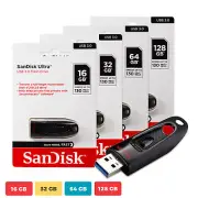 SanDisk Cruzer 16GB 32GB 64GB 128GB 256GB 512GB USB 3.0 Ultra CZ48 UP/130Mb Lot