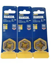 3-PACK NEW Irwin 9444 Hanson 1" Hexagon Dies (HCS) 1/2-in. - 13 NC