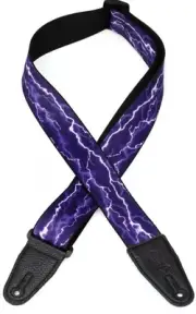 Levy's MP 2" Printed Polyester Guitar Strap - Lightning Storm