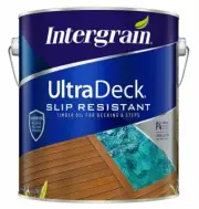 Intergrain SLIP RESISTANT DECKING OIL 4L Fast Recoat-4hours, Added UltraGrip