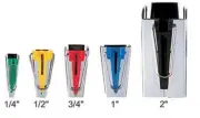 Bias Tape Maker 5 pics Kit 1/4, 1/2". 3/4". 1" & 2",For a perfectly matched bias