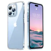 Apple iPhone 14 Pro (6.1") Ultra Slim Premium Crystal Clear TPU Gel Back Case by MEZON – Wireless Charging Compatible (iPhone 14 Pro, Gel)