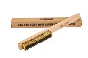 MAXMAN Brass Brush, Soft Brass Bristle Wire Brush for Cleaning Metal Rust, We...