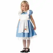 Lil Alice In Wonderland Fairytale Story Book Week Toddler Girls Costume
