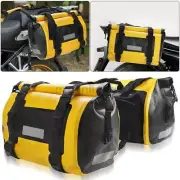 Motorcycle Waterproof Tail Seat Bag Rear Back Saddle Luggage Storage Pouch 60L