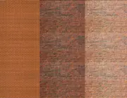 Background Scenery Sheets for Model Train Displays - Brick, Stone or Rock