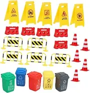 HAPINARY 1 Set Traffic Signs Play for Street Sign Models Educational for Imaginative Play Cognitive Learning
