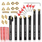 Versatile Indexable Lathe Turning Tool Set: 21-Pc Kit for Professionals & DIYers