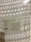 West Elm One (1) Woven Dot Jacquard Curtain 48x96 Platinum Gray