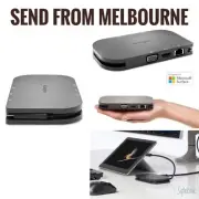 Kensington SD1610P MS Surface Mobile Dock Port Hub HDMI VGA Ethernet PD USB-C