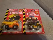 2 Tonka Rare #41 Orange Highway Dept 2002 #40 Yellow Quarry Dump Truck 1:64 New